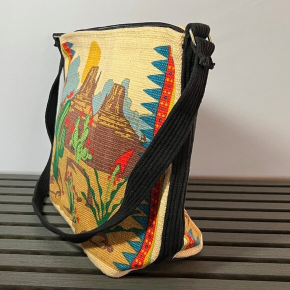 El Paso Saddle Blanket Co. Purse Shoulder Bag Arizona Desert Scene Gift Idea - Picture 3 of 12